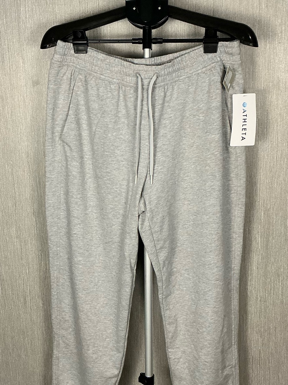 Athleta Light Gray High-Rise Drawstring Joggers Size Large - Picture 7 of 16
